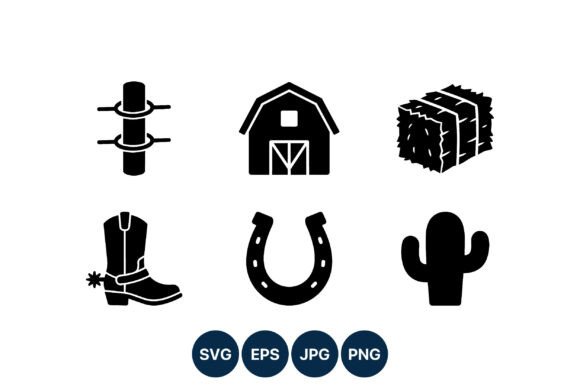 Black White Barn Cowboy Boot Icons Review for Real Embroidery Projects