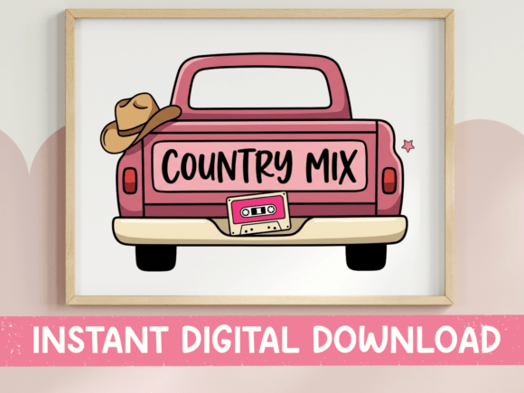 Country Mix Pickup Truck Cassette SVG Review