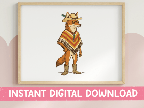 Cowboy Fox Poncho Western Art Review for Real Projects