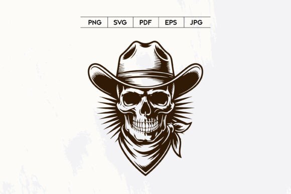Cowboy Skull Western Halloween Design Review