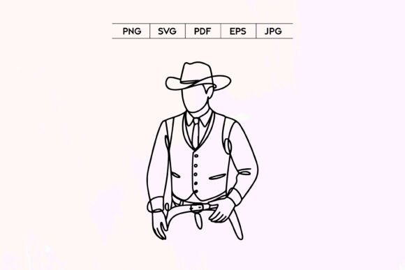 Cowboy Western Outfit Line Art: A Designer’s Practical Take