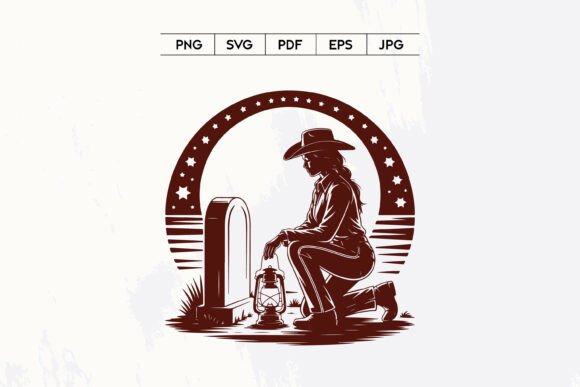 Cowgirl Memorial Western Silhouette Art Review