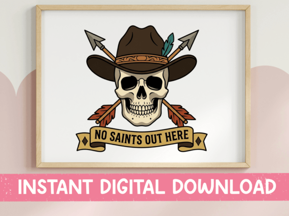 No Saints out Here Cowboy Skull Design Review