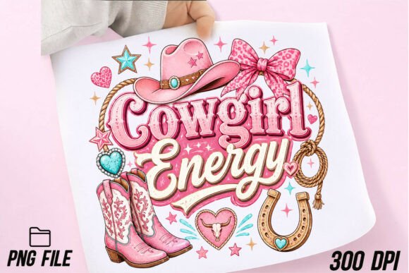 Preppy Cowgirl Energy Western PNG: A Bold Design for Real Projects