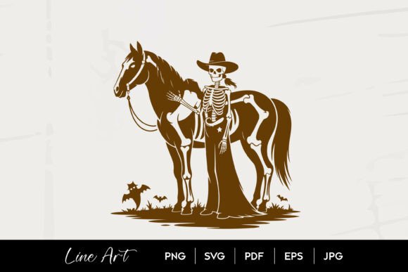 Skeleton Cowboy Horse Halloween Design Review: Spooky Western Vibes for Real Projects