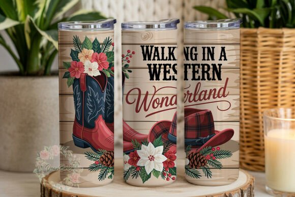 Western Wonderland Tumbler Wrap Design Review